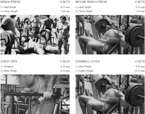 Arnold-Schwarzenegger-chest-workout-routine