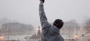 Rocky Balboa at the top of the Philadelphia Museum of Art steps. Photograph: Allstar/MGM/Sportsphoto Ltd. Allstar/MGM/Sportsphoto Ltd./Allstar