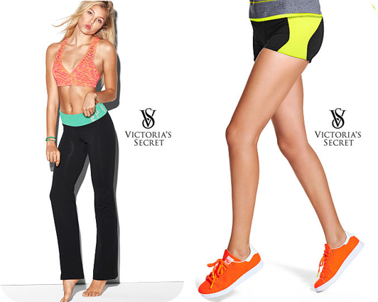 Victoria Secret's Bling Bootcut Yoga Pant & PINK Ultimate Yoga Shortie